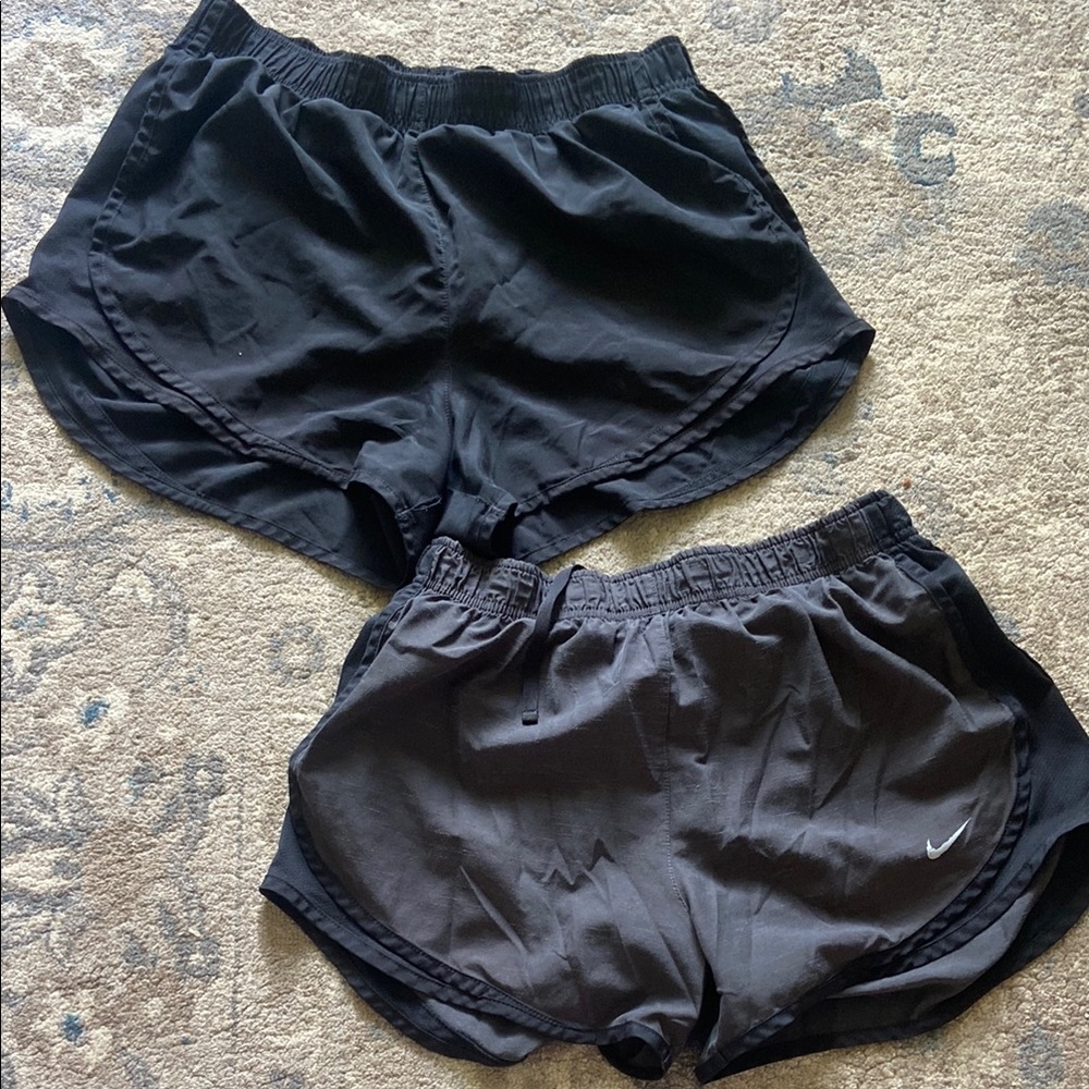 Nike Black Athletic Shorts Lightweight Elastic Waist